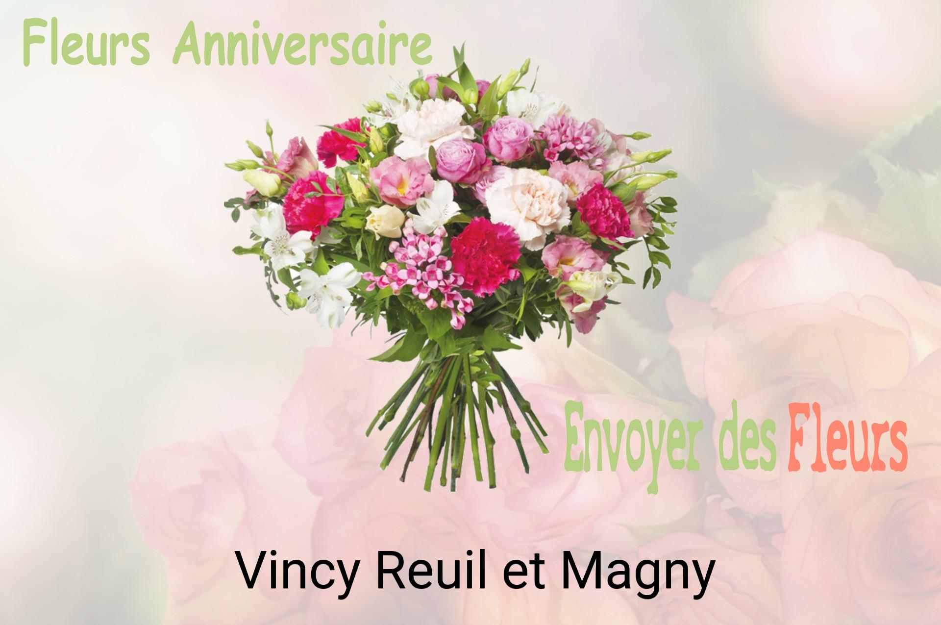 Bouquet de fleurs d’anniversaire livré à Vincy-Reuil-et-Magny
