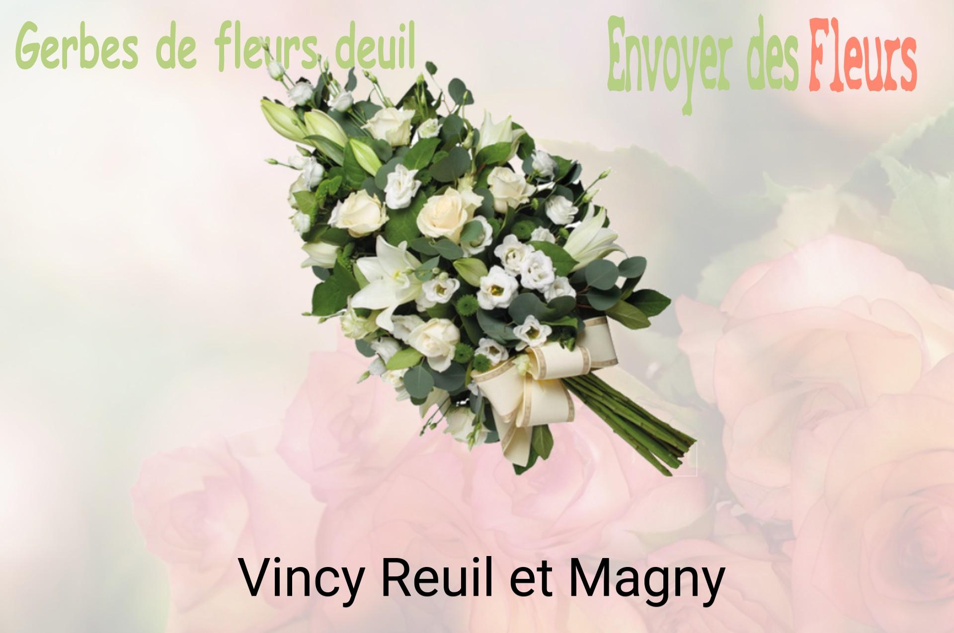 Gerbe de fleurs de deuil livrée à Vincy-Reuil-et-Magny